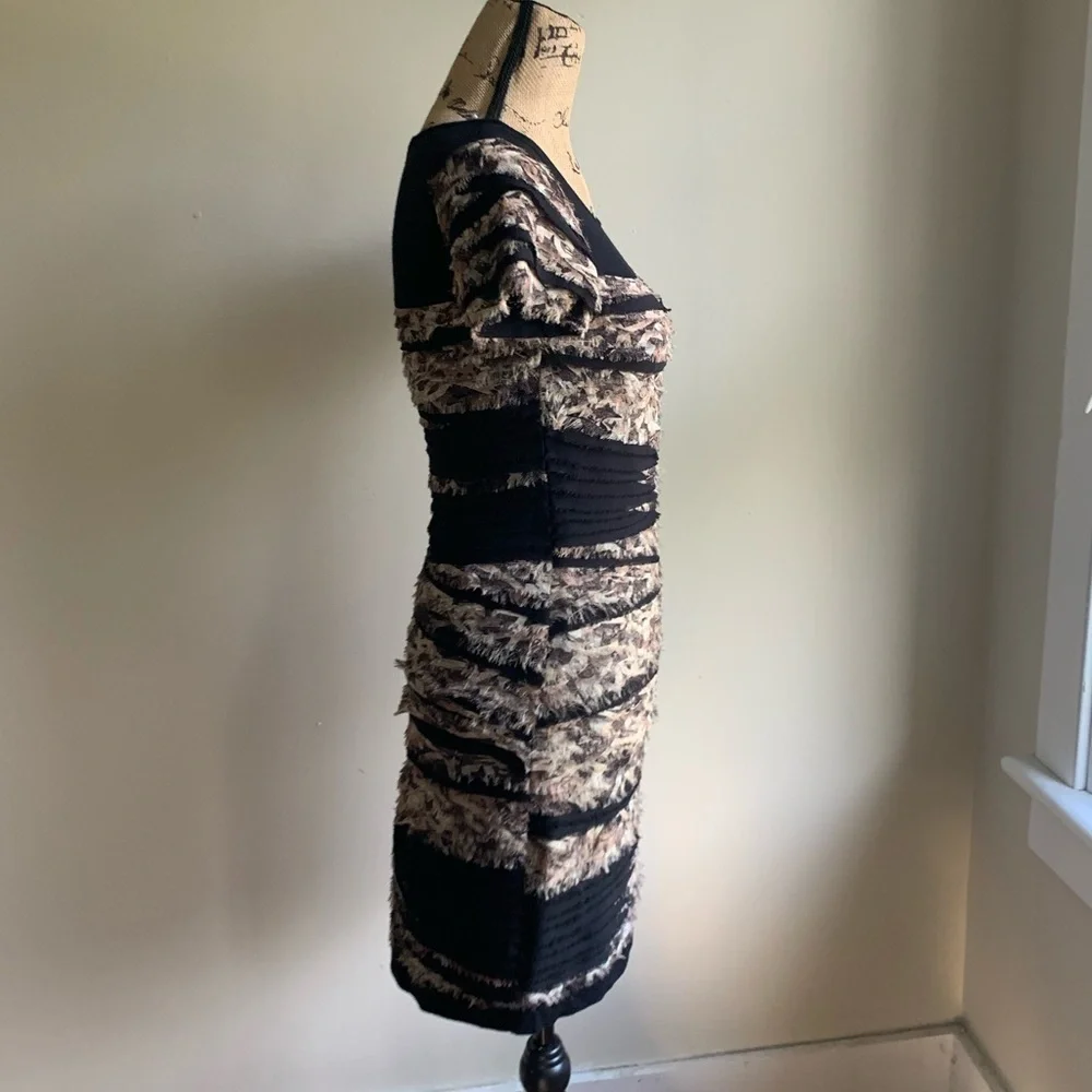 DVF tiered frayed dress size P